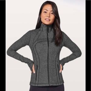 lululemon athletica Define Jacket Zip Up in Black & White Herringbone Sz 6